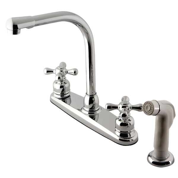 Victorian Centerset Kitchen Faucet, Chrome